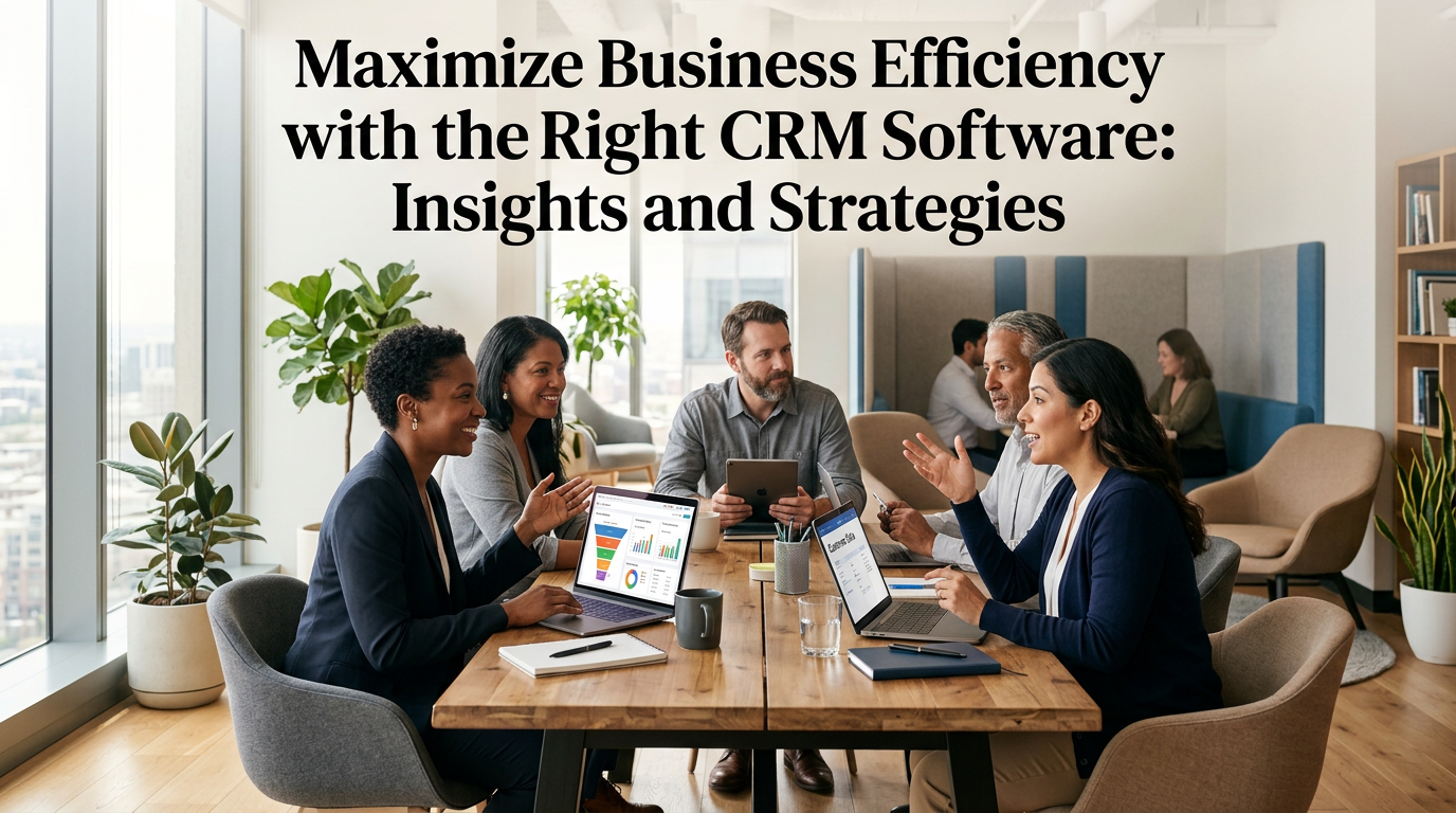 Maximize Business Efficiency with the Right CRM Software: Insights and Strategies