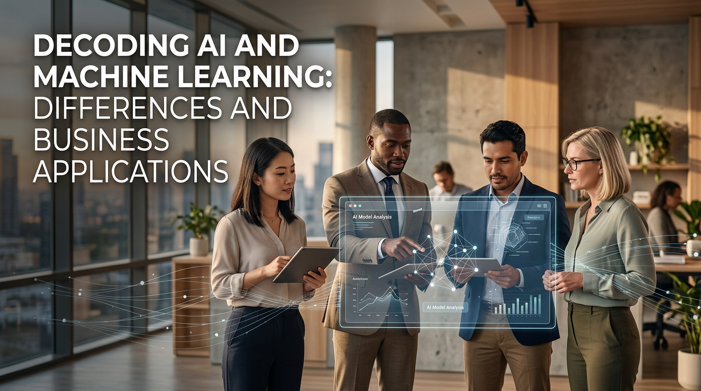 Decoding AI and Machine Learning: Differences and Business Applications